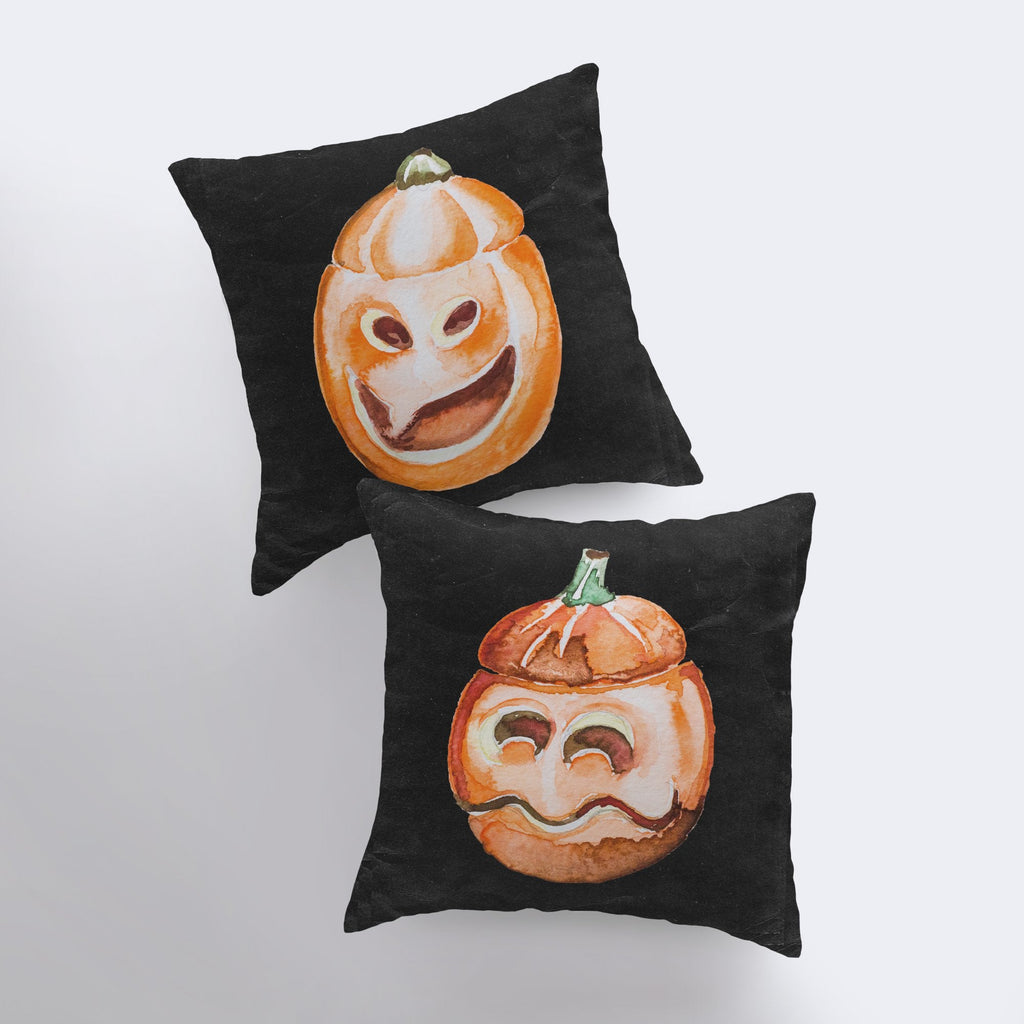Smiling Jack O Lantern Pillow