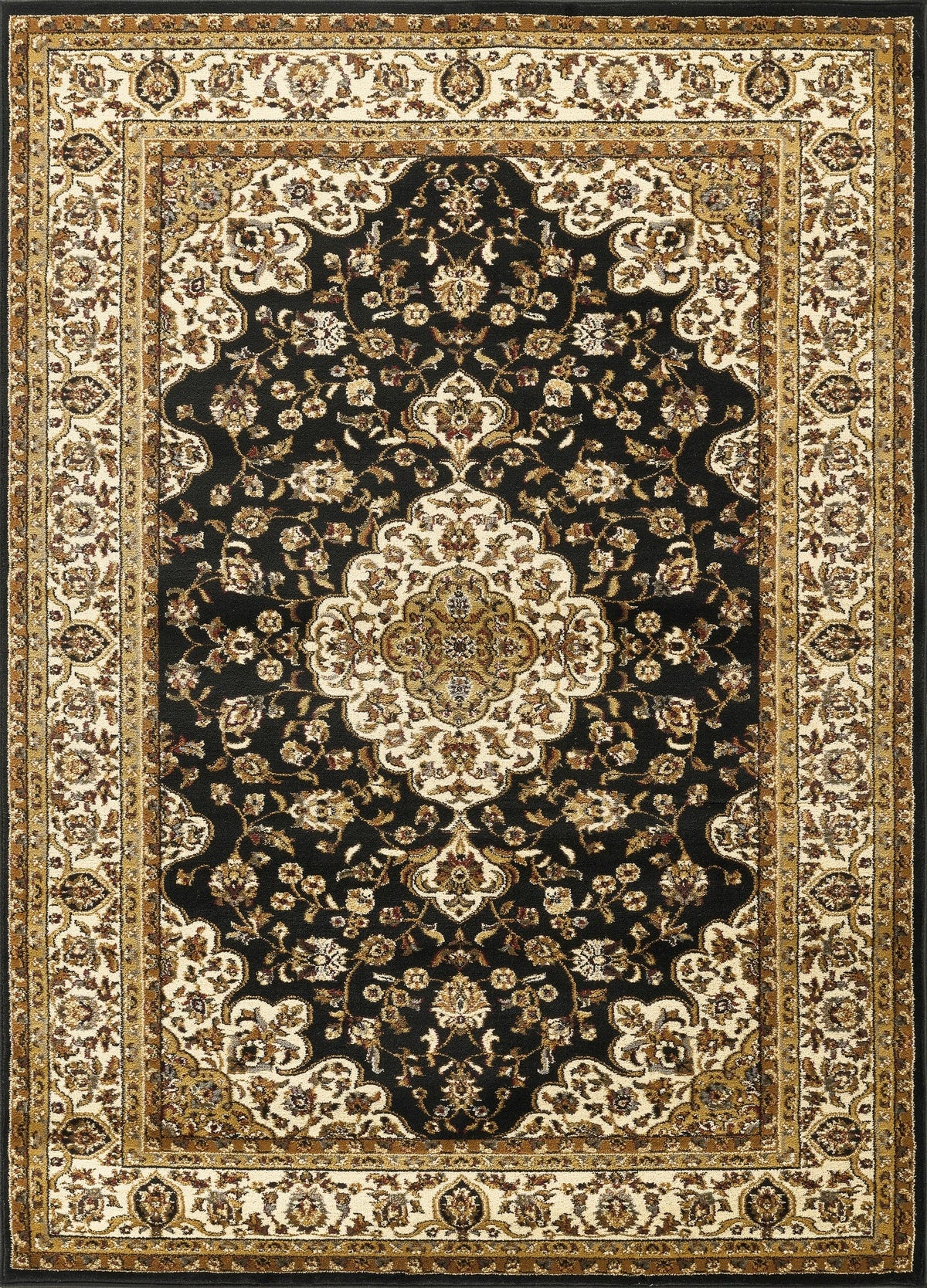 Classic GC_VIN5003 Black Area Rug