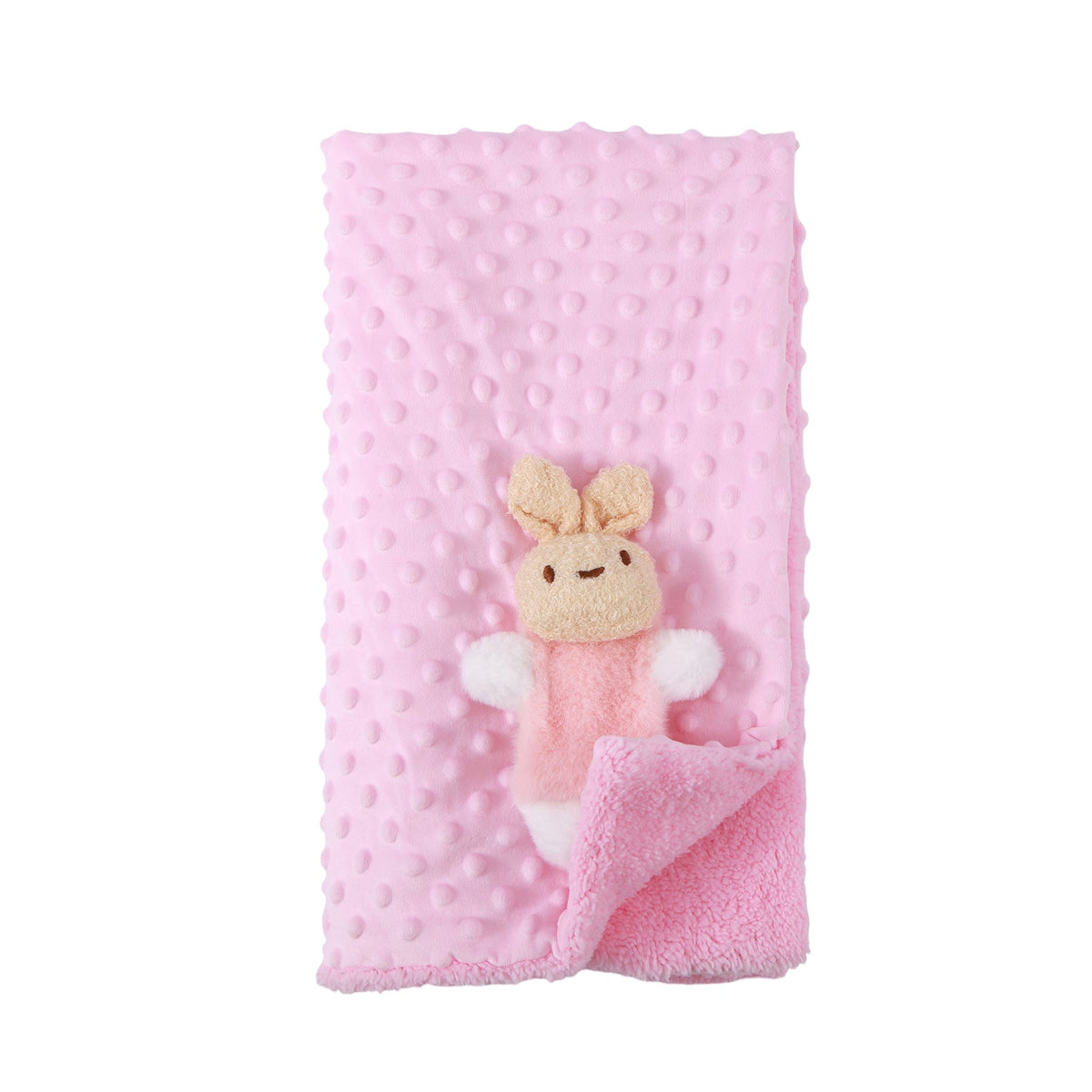 Soft Double – layered Thermal Blanket Textured Puffed Surface