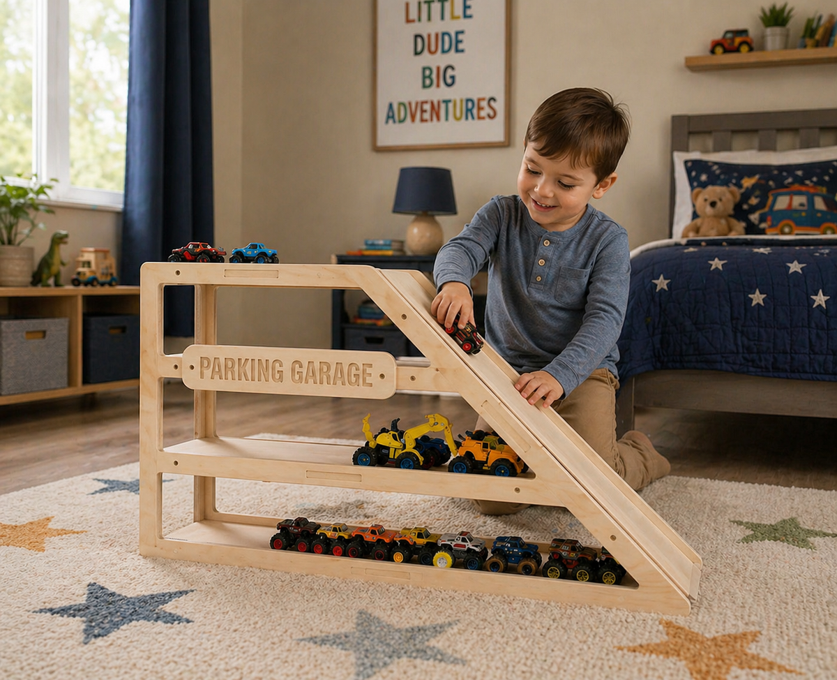 CAMDEN – Toy Car Storage + Ramp