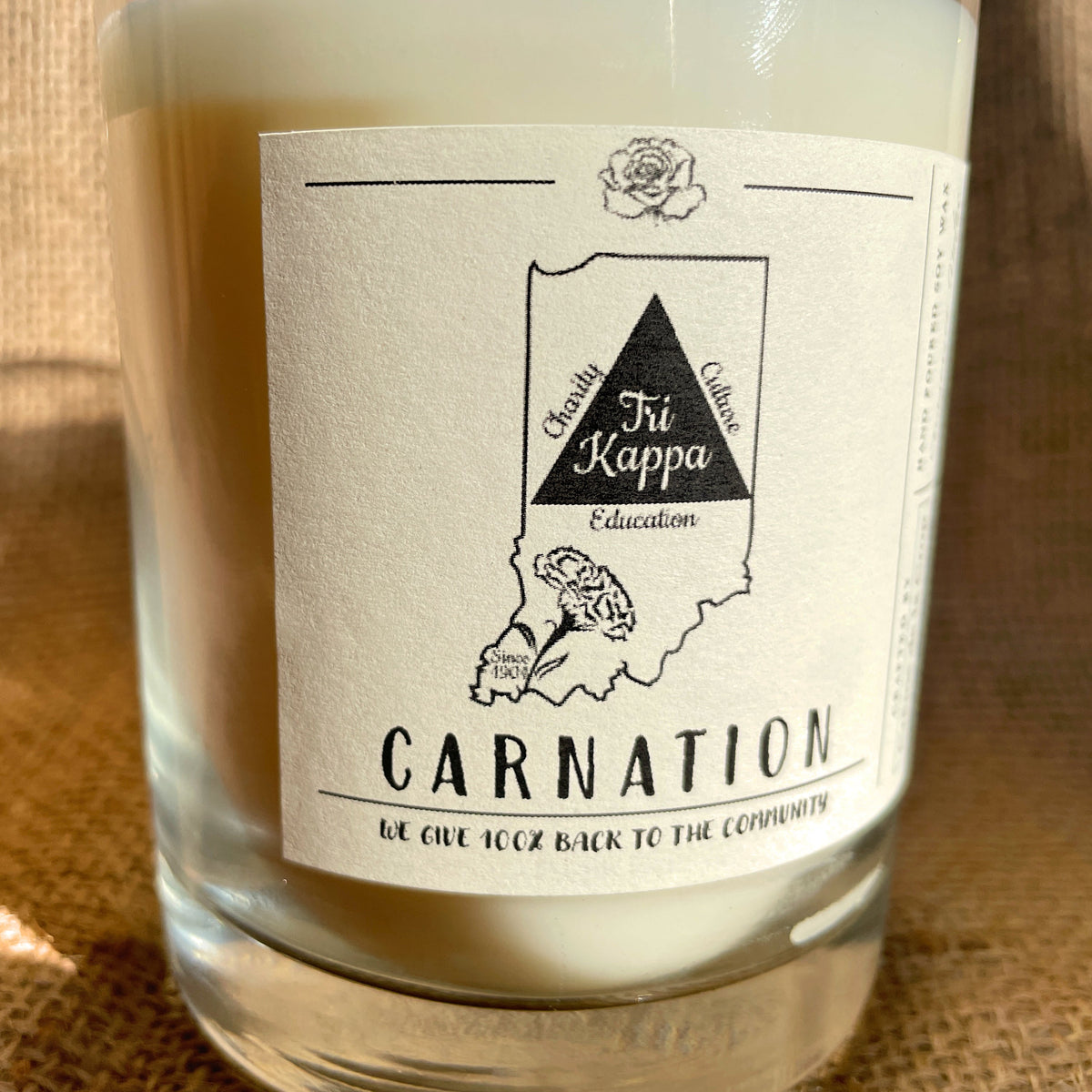 Soy Candle – Tri Kappa (Carnation)