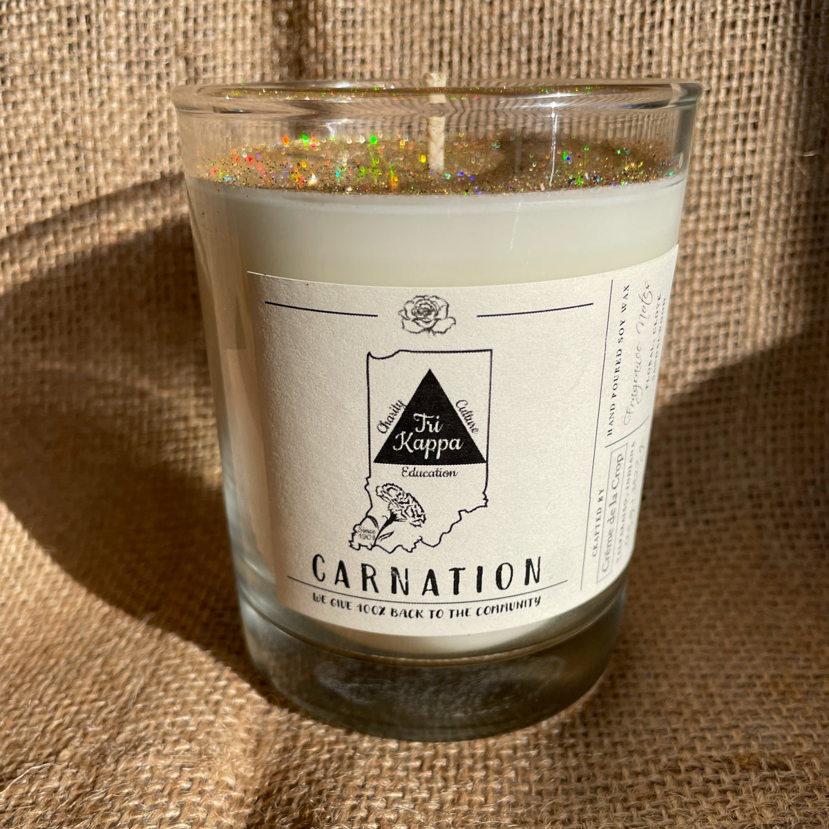 Soy Candle – Tri Kappa (Carnation)