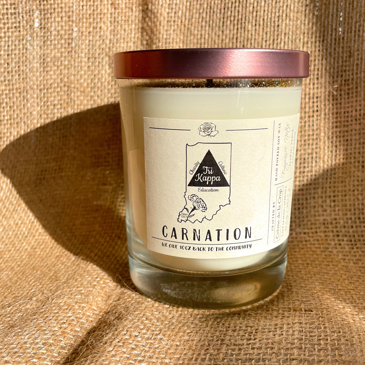 Soy Candle – Tri Kappa (Carnation)