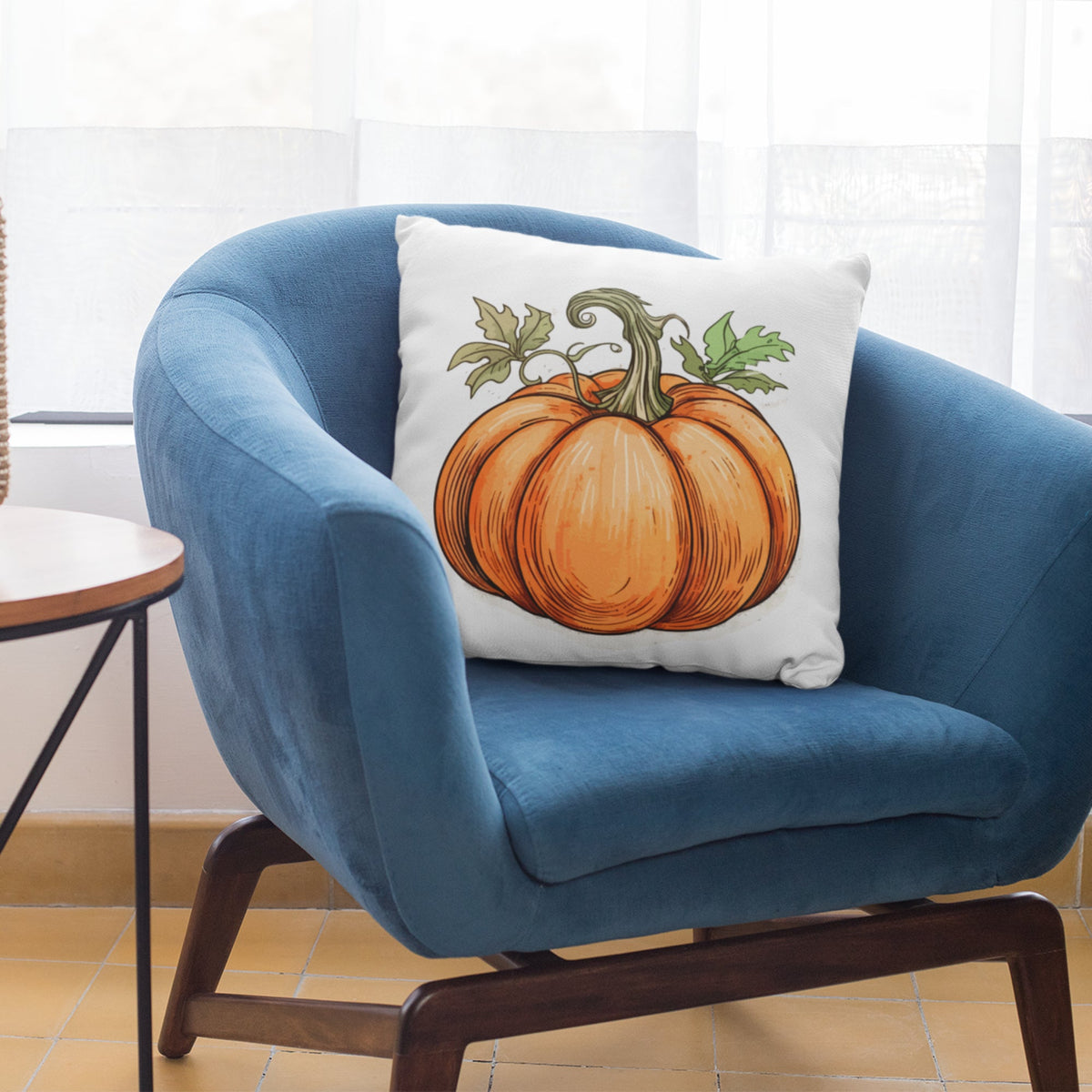 Pumpkin Pattern Throw Pillow Fall Season Home Decor Pillow by