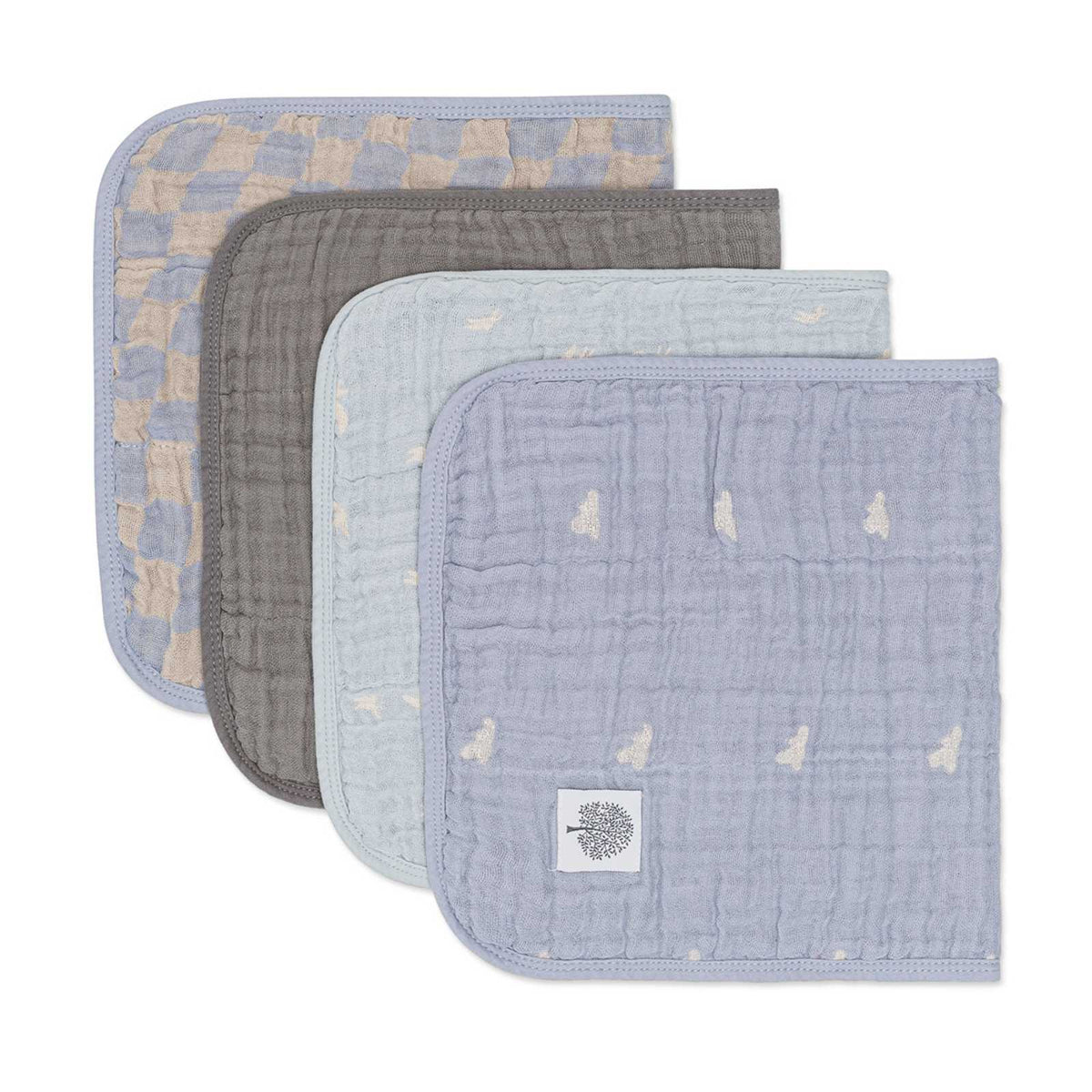Cloud Set – Muslin Burp Cloths (4 Pack)