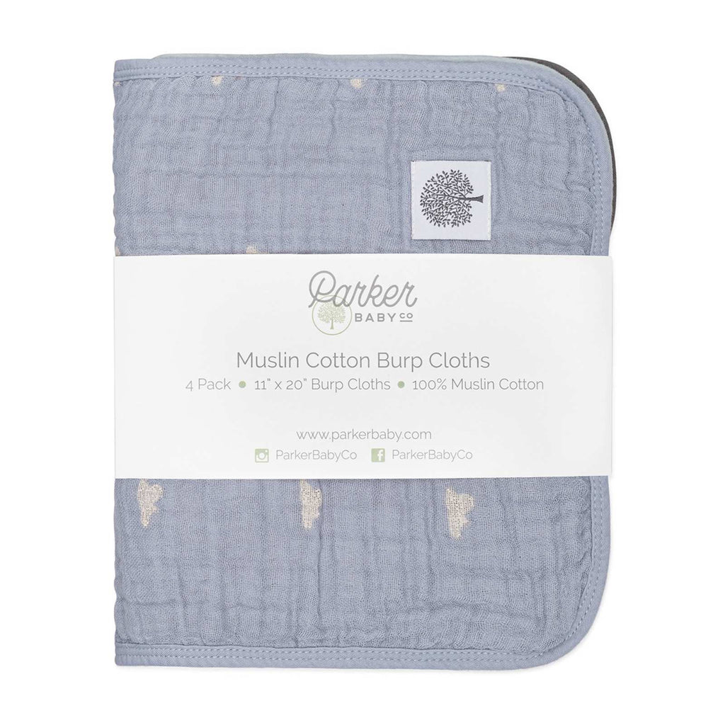 Cloud Set – Muslin Burp Cloths (4 Pack)