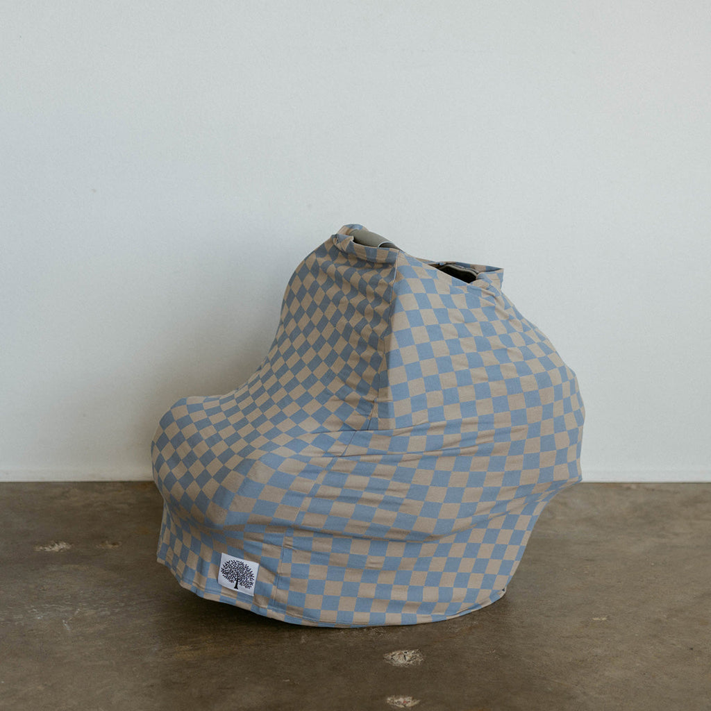 Multi – use Cover, Stormy Blue Checker