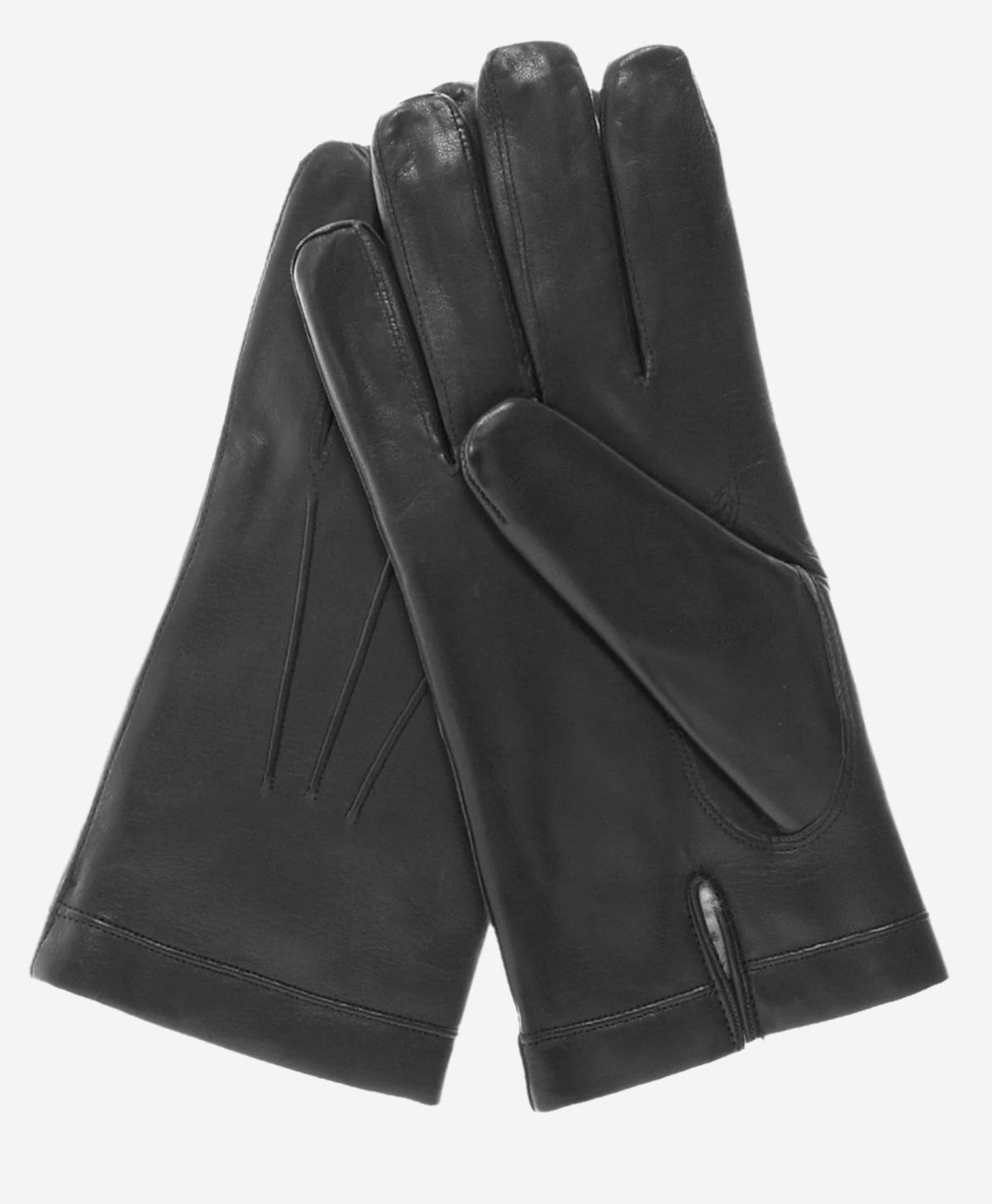 CR3302 (black) – Men’s cadet Italian rabbit fur gloves with shorter fingers