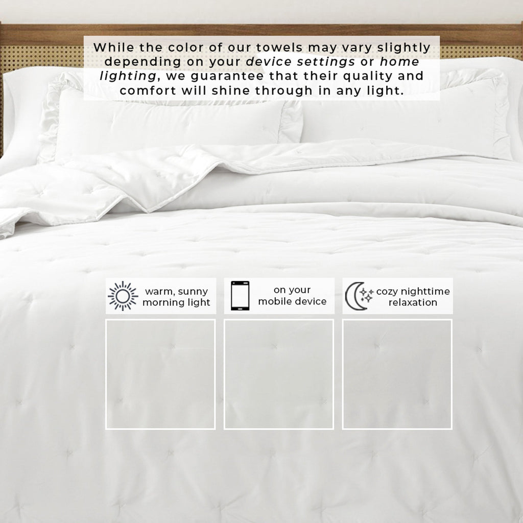 Dot Stitched Ruffled Quilt Set – Dot – Ruffled Collection
