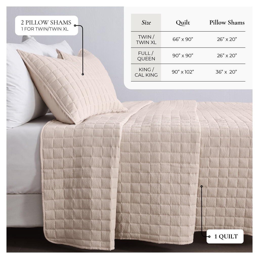 Box – Stitched Seersucker Quilt Set – Seersucker Collection
