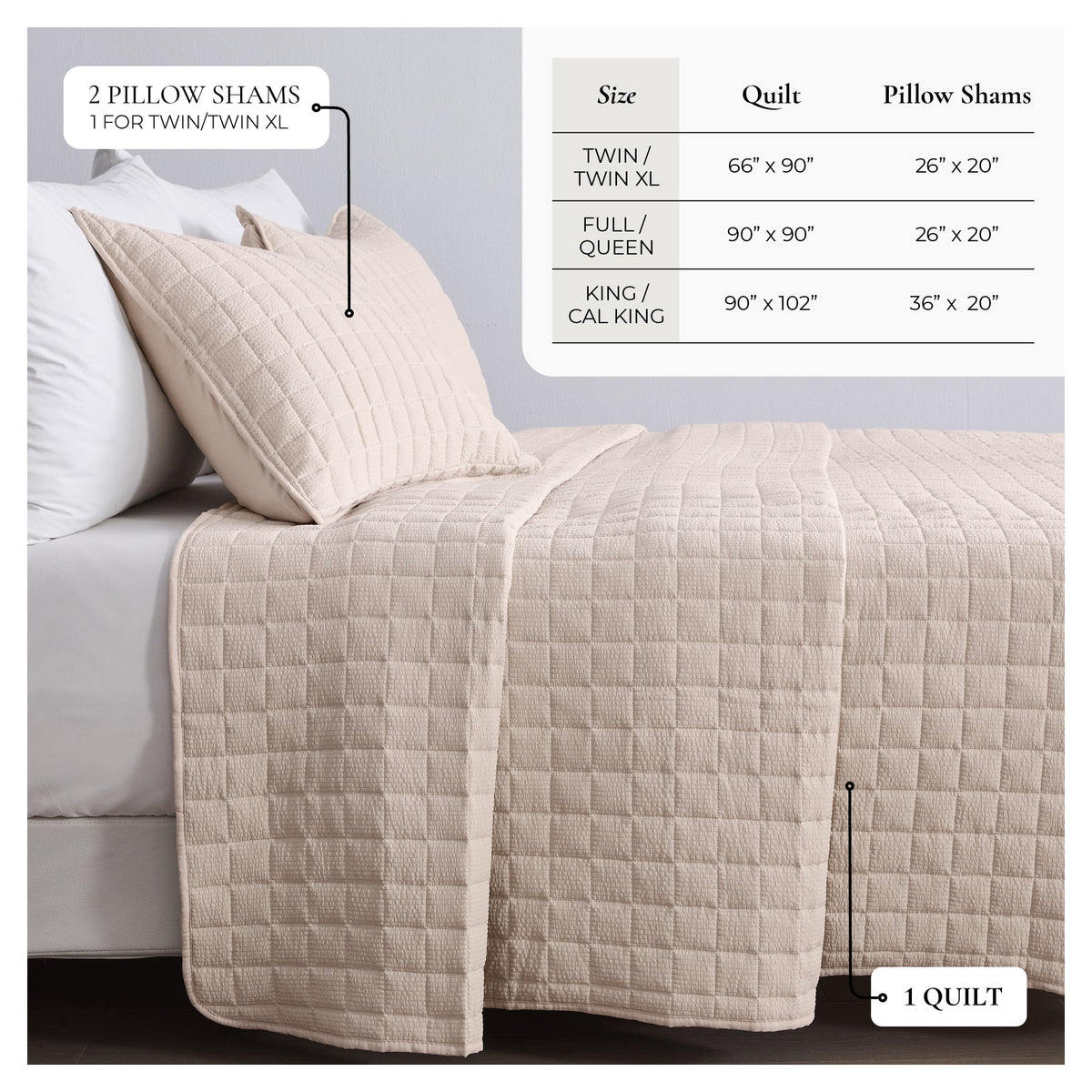 Box – Stitched Seersucker Quilt Set – Seersucker Collection