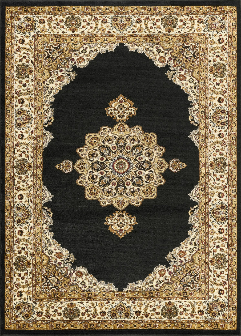 Classic GC_VIN5010 Black Area Rug