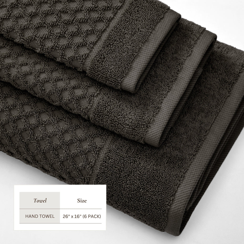 Cotton Diamond Waffle Weave Bath Towel Set – Grayson Collection