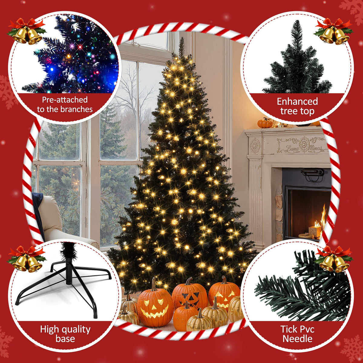 6FT Pre – Lit Christmas Tree