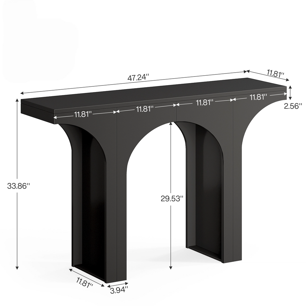 47 – Inch Modern Black Console Table