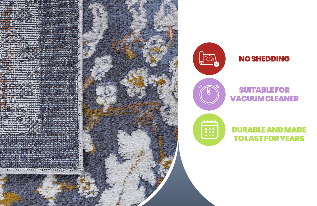 Naar Payas Collection Blue Traditional Area Rug