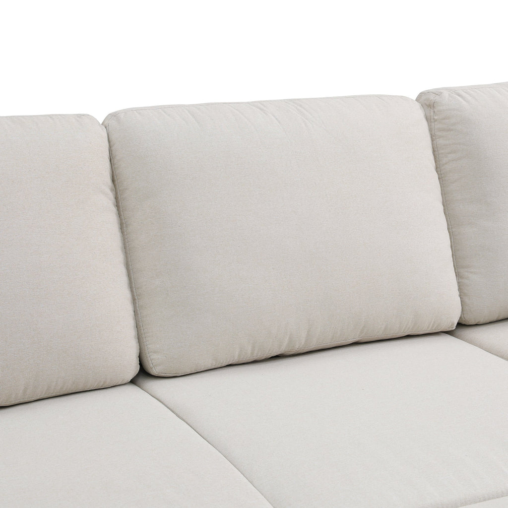 23" x 23" Off – White Square Ottoman