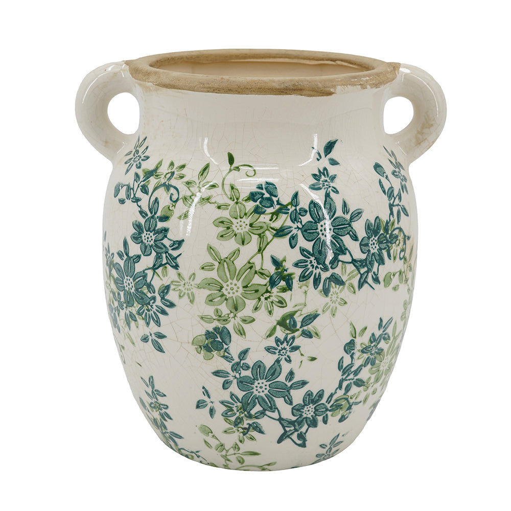 Floral Twin – Handle Vase