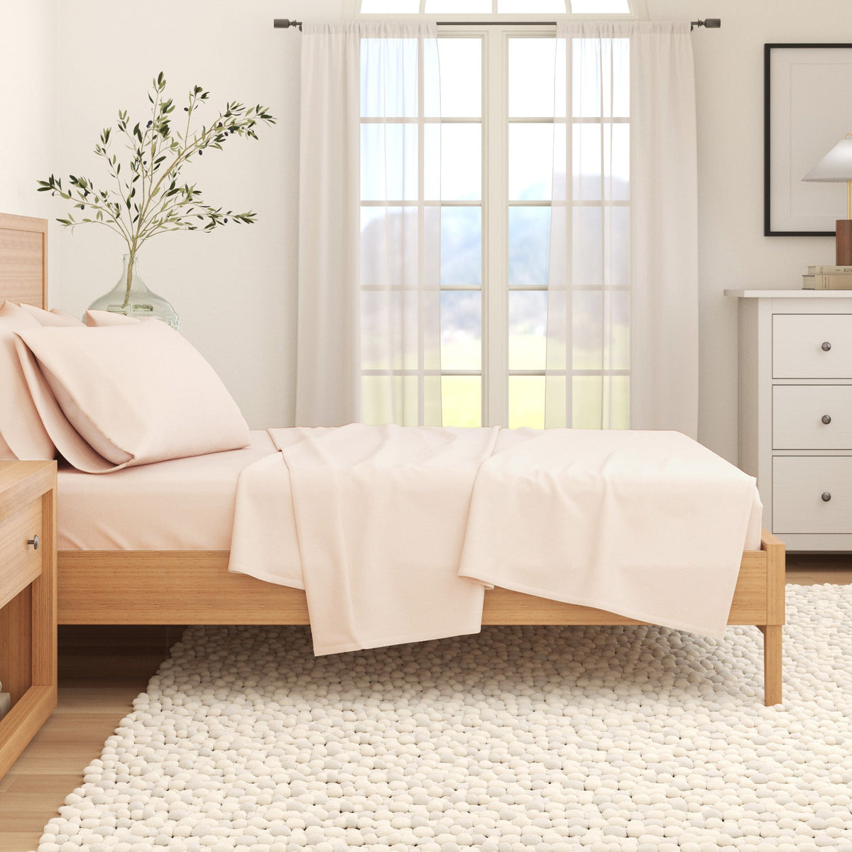 Cotton Solid Flannel Sheet – Nordic Collection