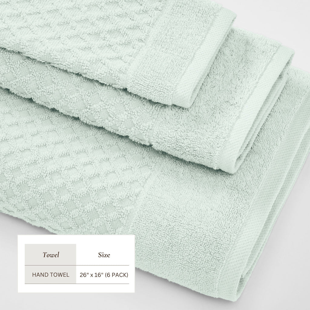 Cotton Diamond Waffle Weave Bath Towel Set – Grayson Collection