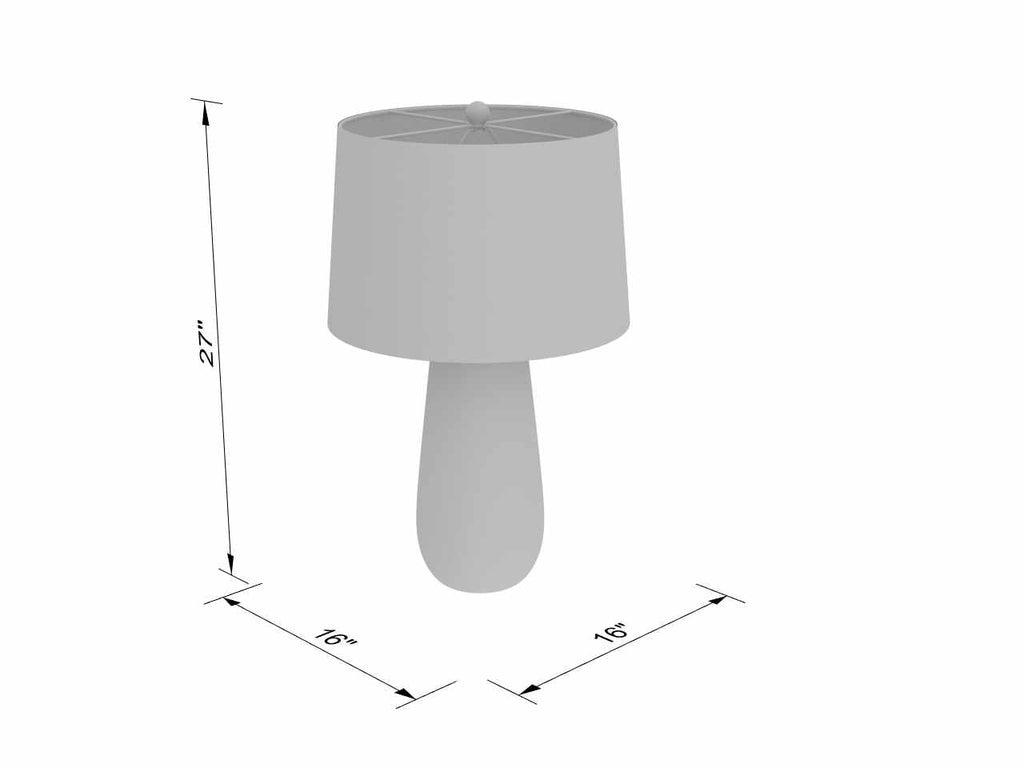 Dingras Pale Blue Jute Table Lamp – Clearance