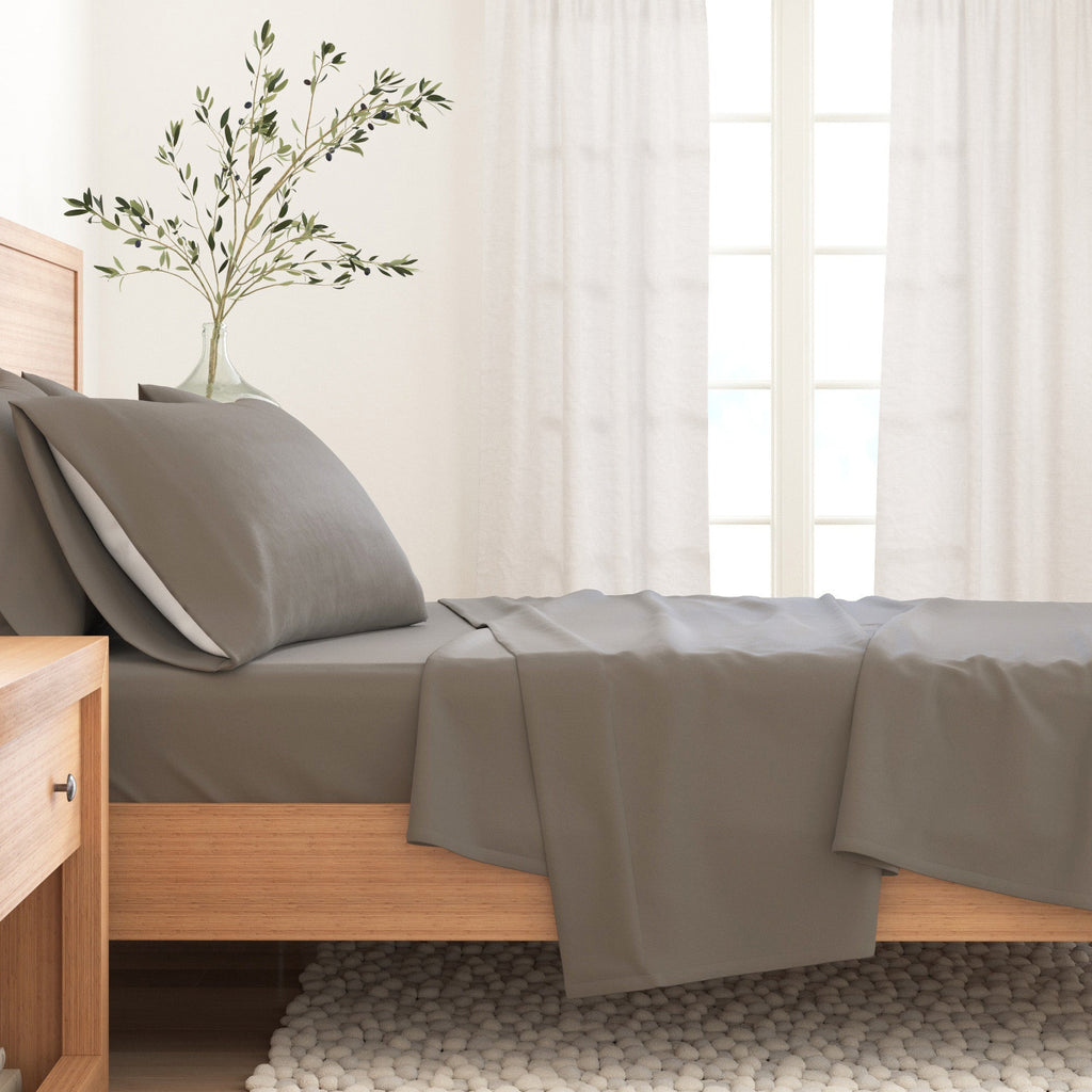 Cotton Solid Flannel Sheet – Nordic Collection