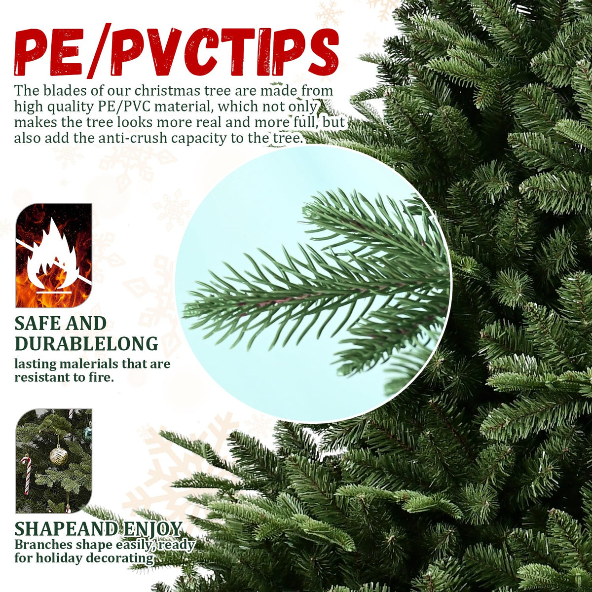 4FT Full – Shaped Christmas Tree with 714 Tips
