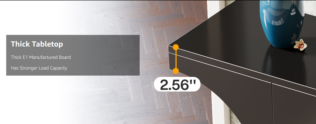 47 – Inch Modern Black Console Table