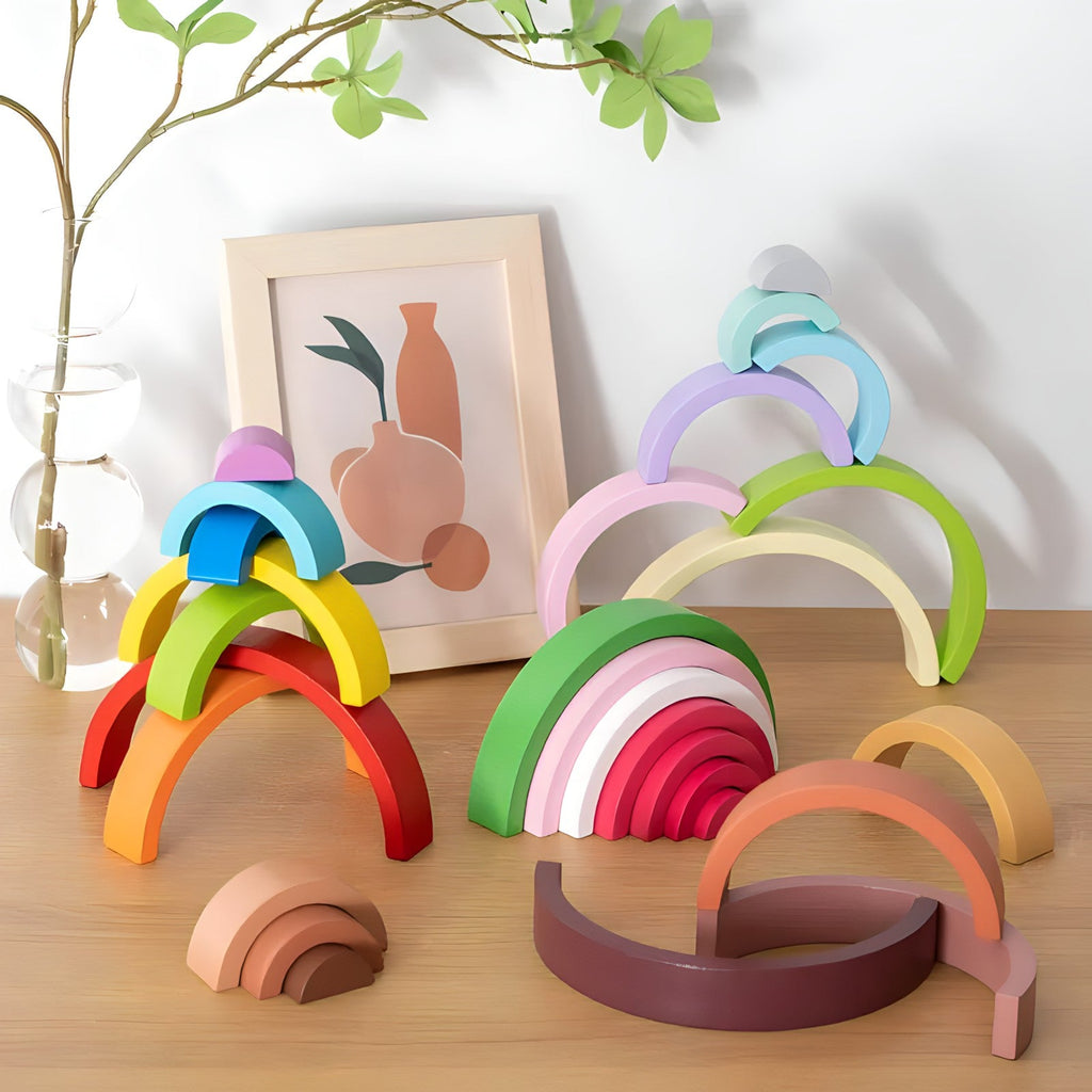 Small Wooden Rainbow Arch Blocks