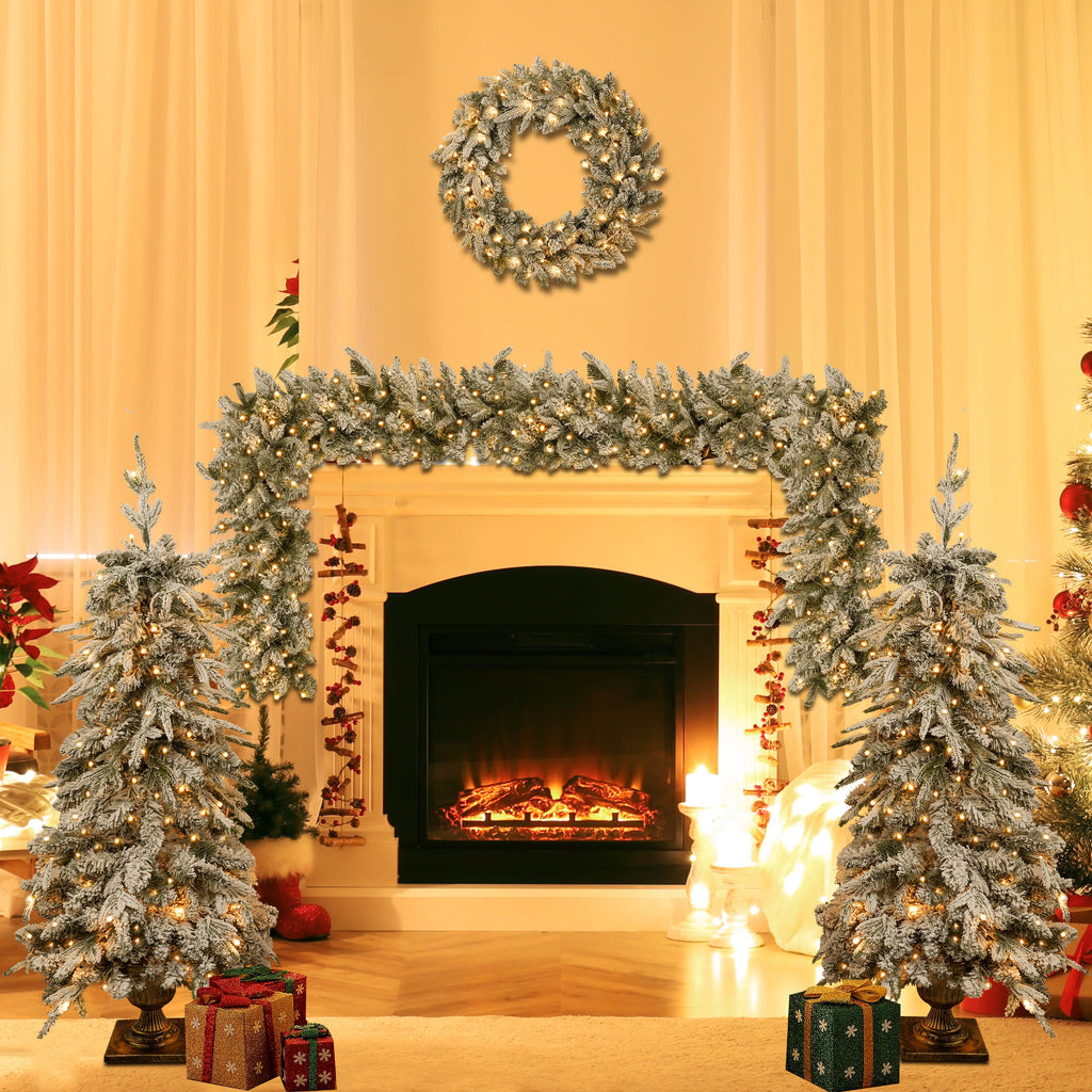 Pre – lit Christmas Artificial Tree 4 – Piece Set