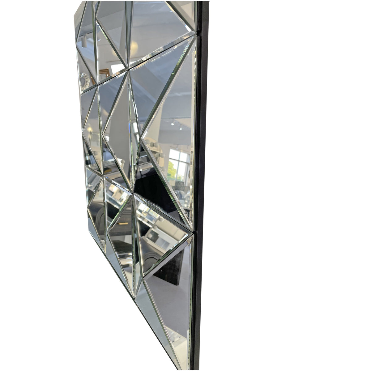 3D Mirror Wall Decor – Beveled Glass Large Square Wall Mirror