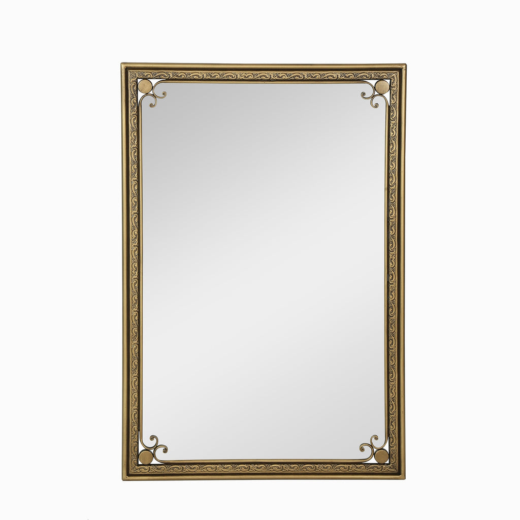 Gold Bathroom Vanity Mirror for Wall 24' x 36' Modern Rectangle Mirror