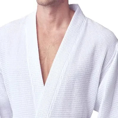 Waffle Spa Bathrobe for Men – Absorbent, Lightweight