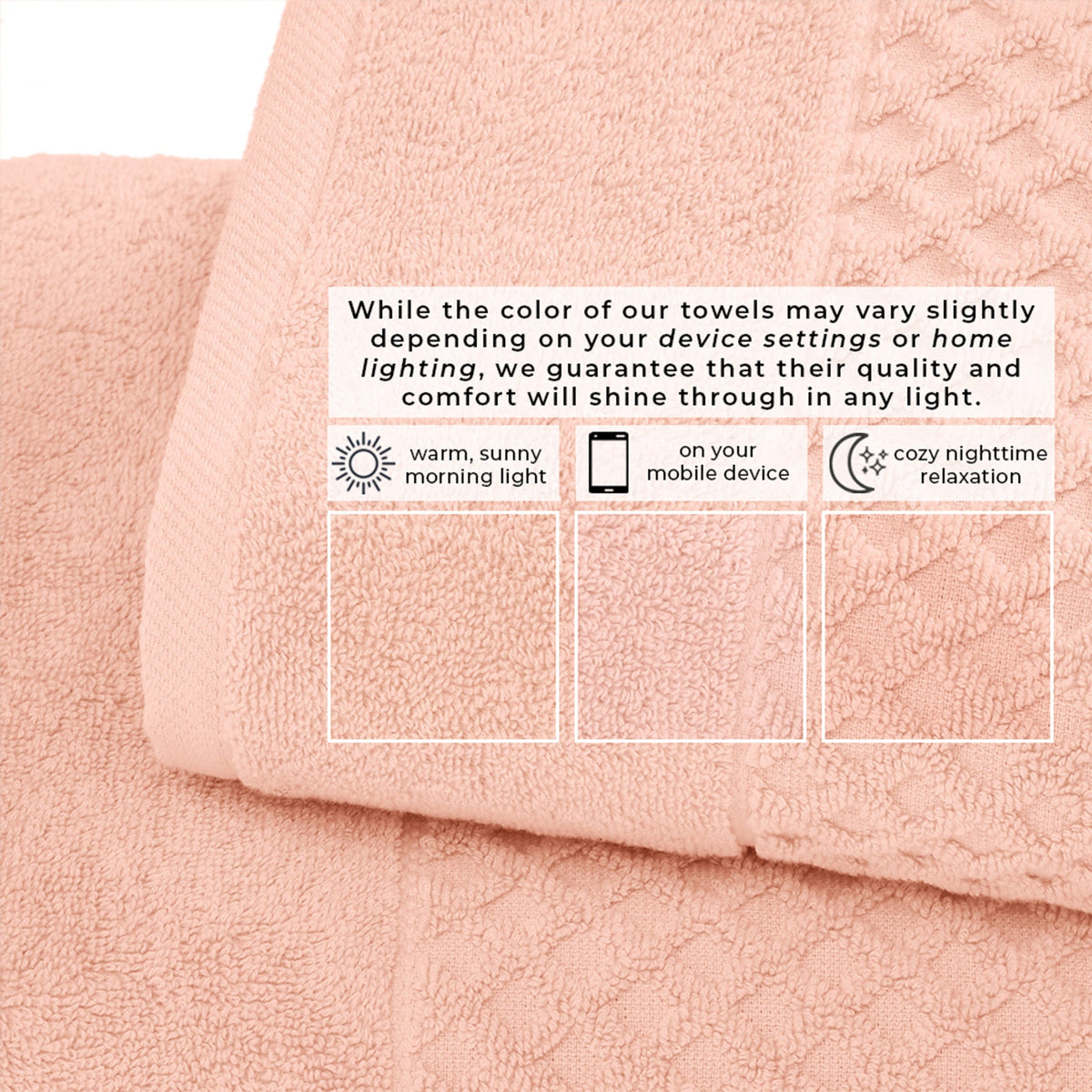 Cotton Diamond Waffle Weave Bath Towel Set – Grayson Collection
