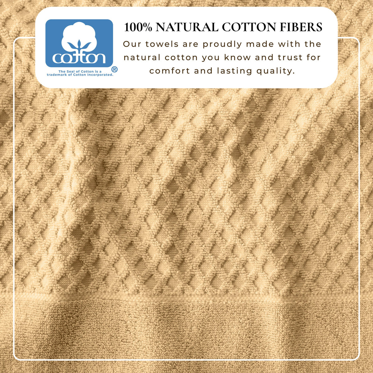Cotton Diamond Waffle Weave Bath Towel Set – Grayson Collection