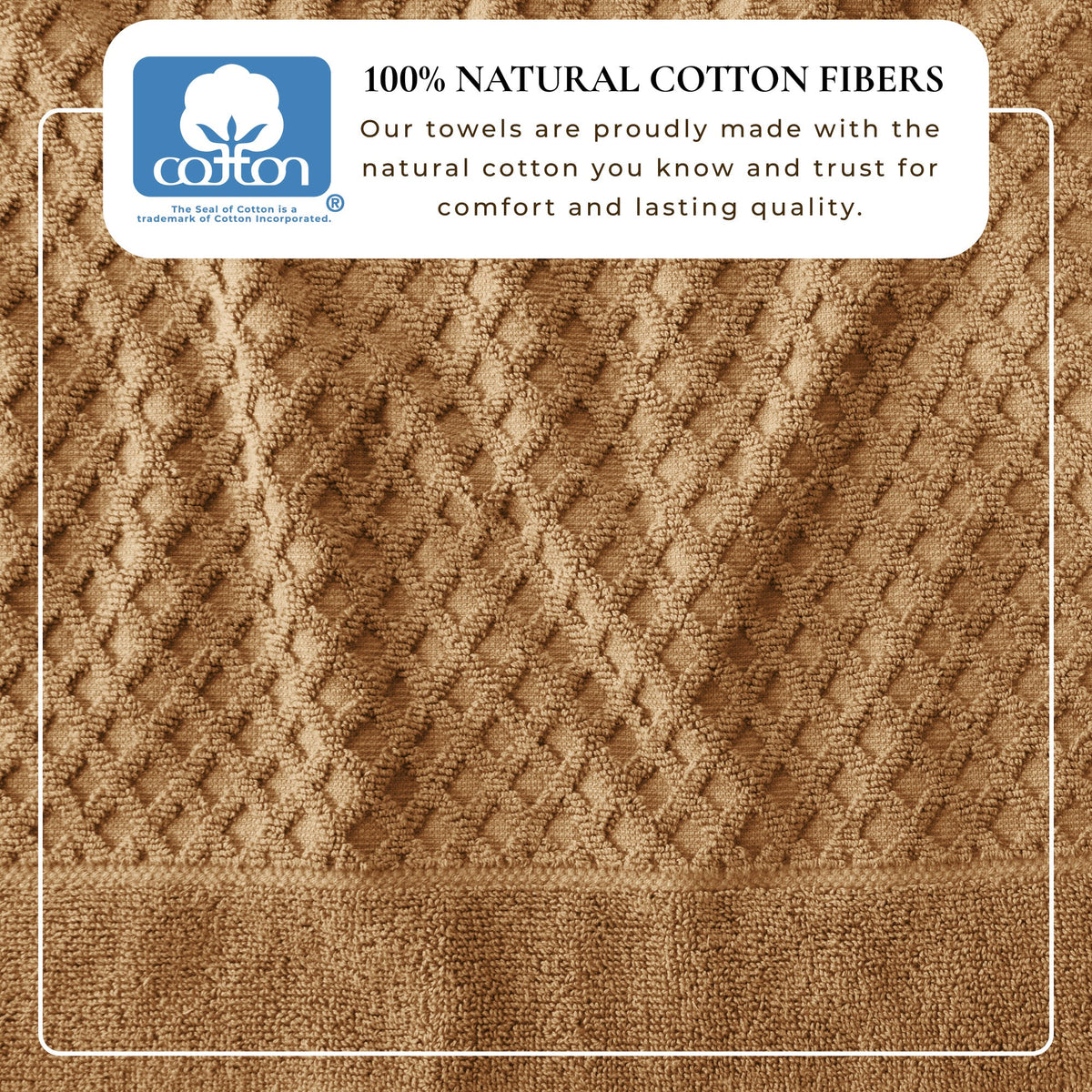 Cotton Diamond Waffle Weave Bath Towel Set – Grayson Collection