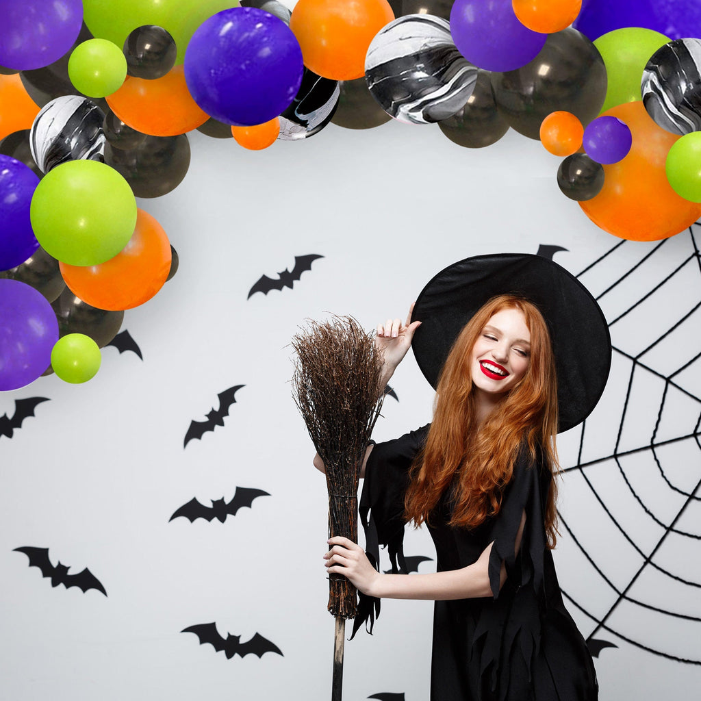 Halloween Balloon Garland Kit – Purple and Lime Green