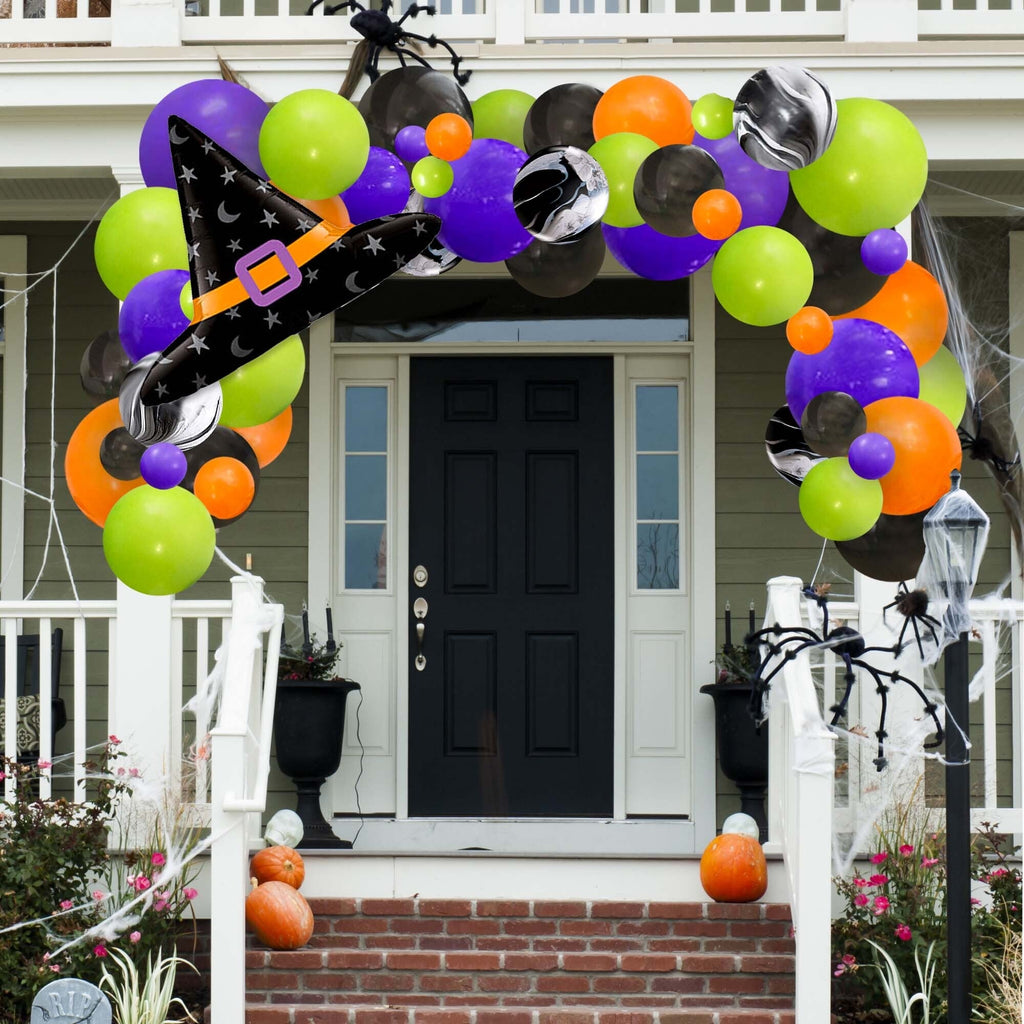 Halloween Balloon Garland Kit – Purple and Lime Green
