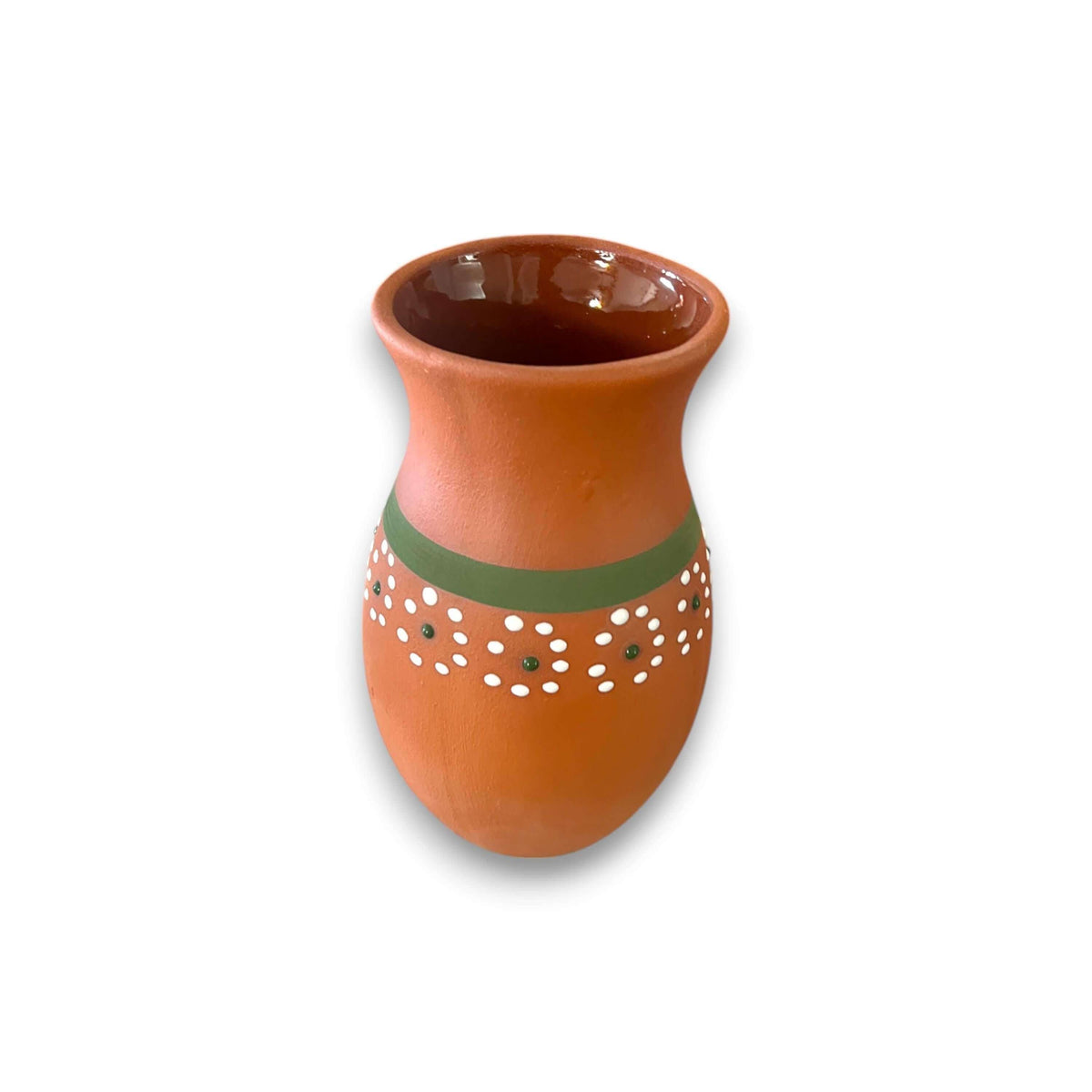 Hand – Painted Barro Talavera Vase | Vibrant Mexican Flower Pot