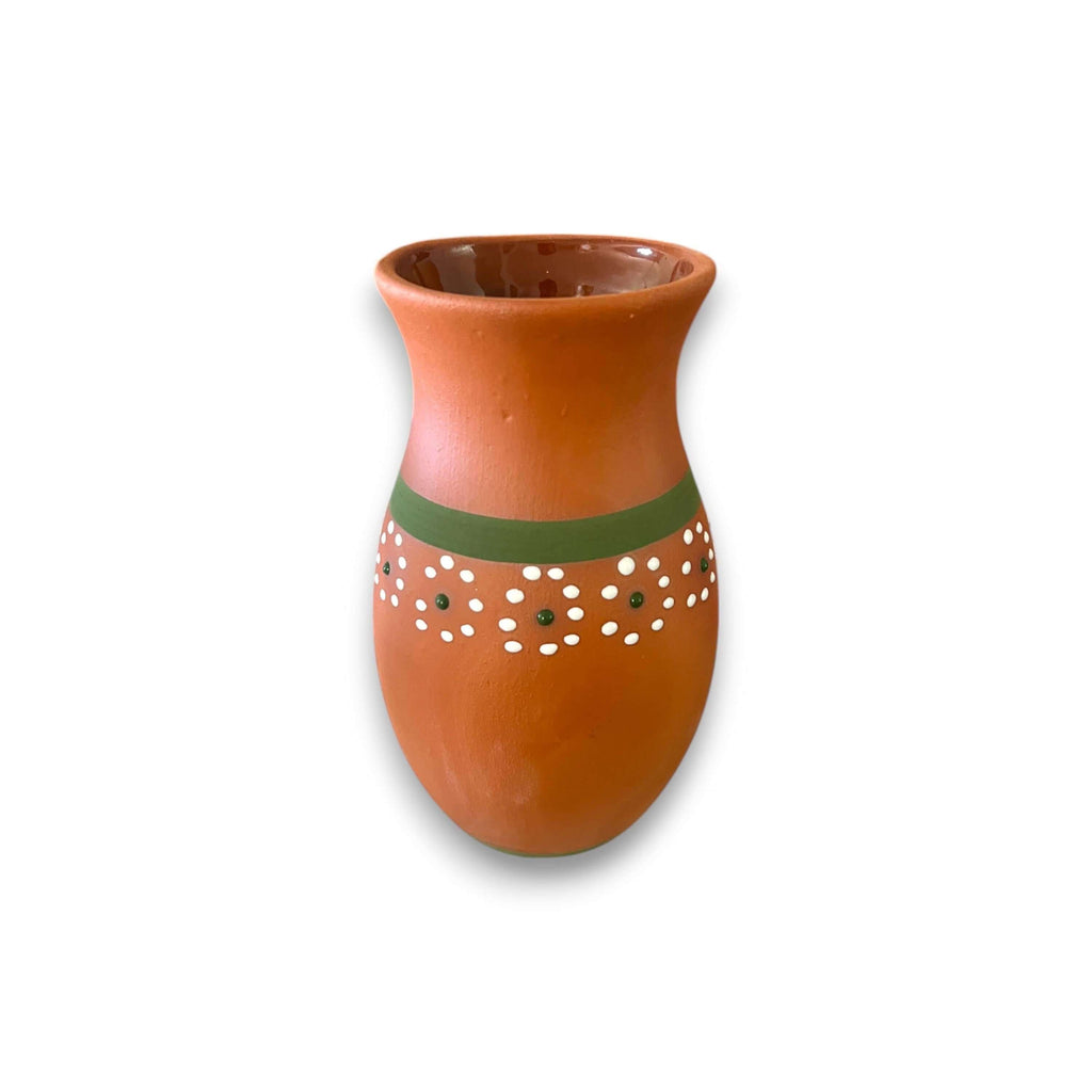 Hand – Painted Barro Talavera Vase | Vibrant Mexican Flower Pot
