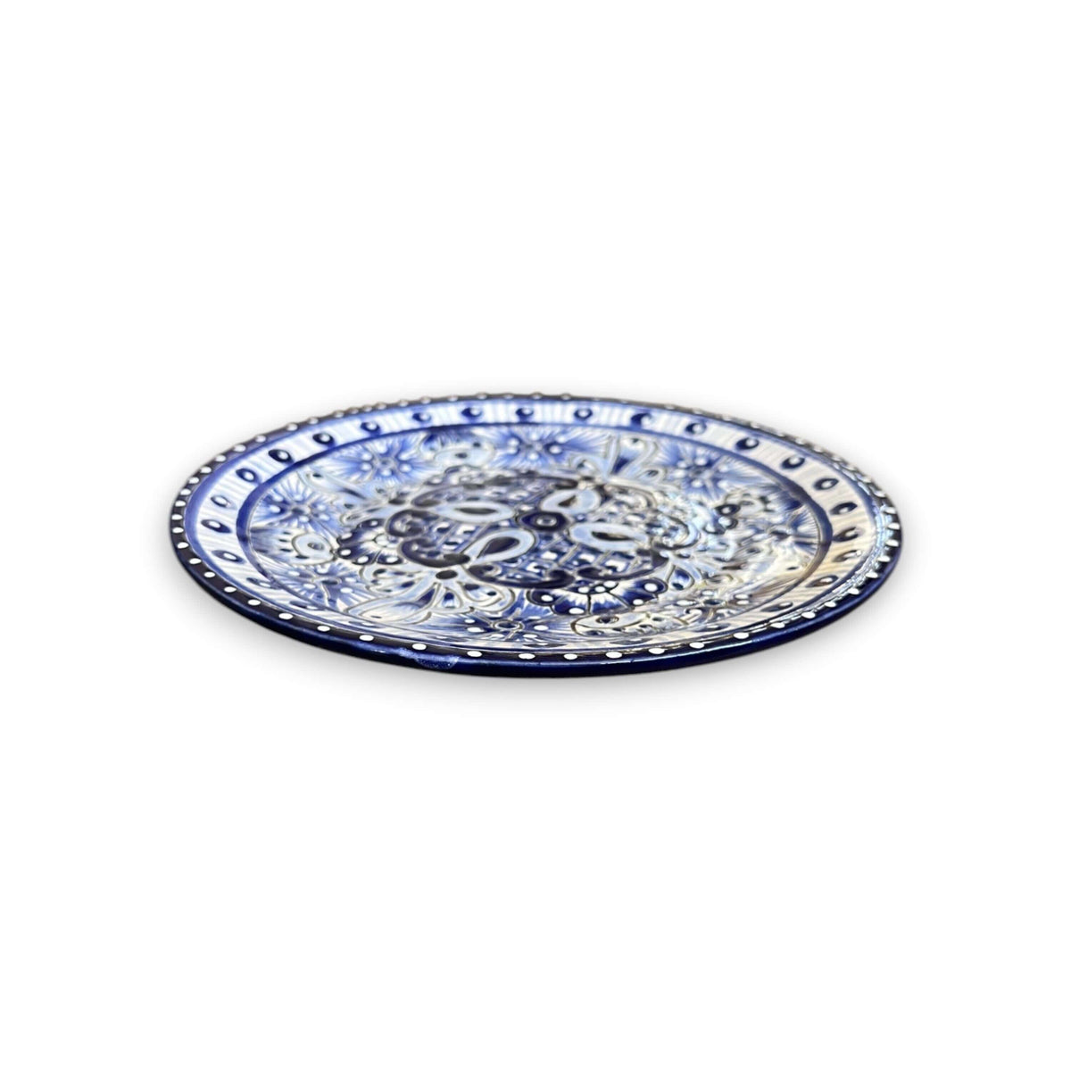 30 – Piece Talavera Dinnerware Set | Blue & White Tableware for 6