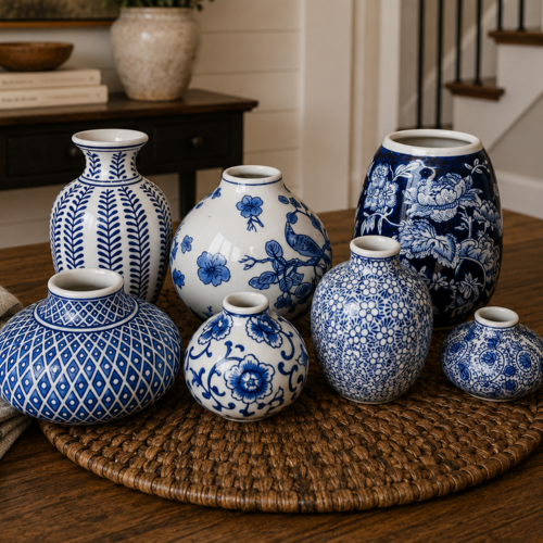 Samira Blue Vases