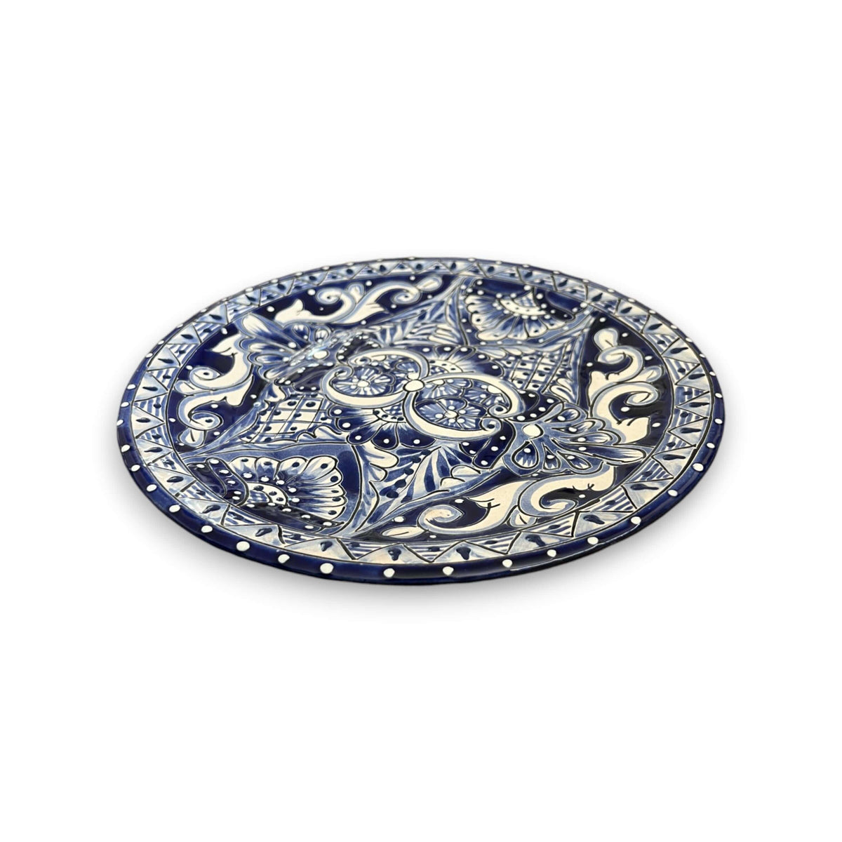5 – Piece Talavera Dinnerware Set | Blue & White Tableware for 1