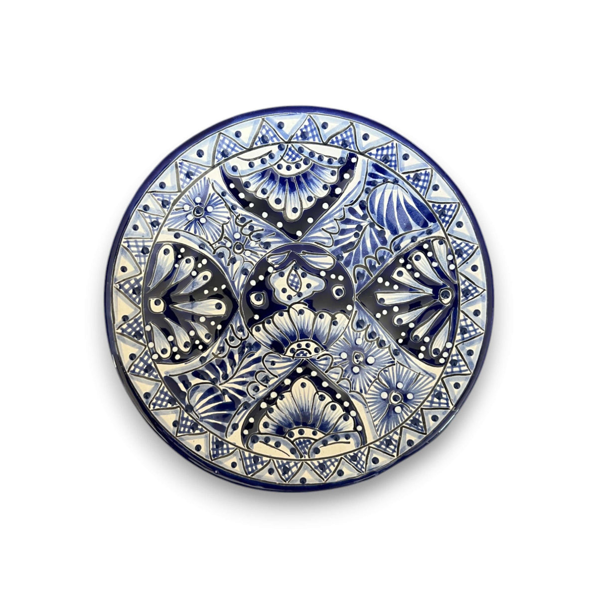 Talavera Dinnerware Set | 20 – Piece Blue & White Tableware for 4