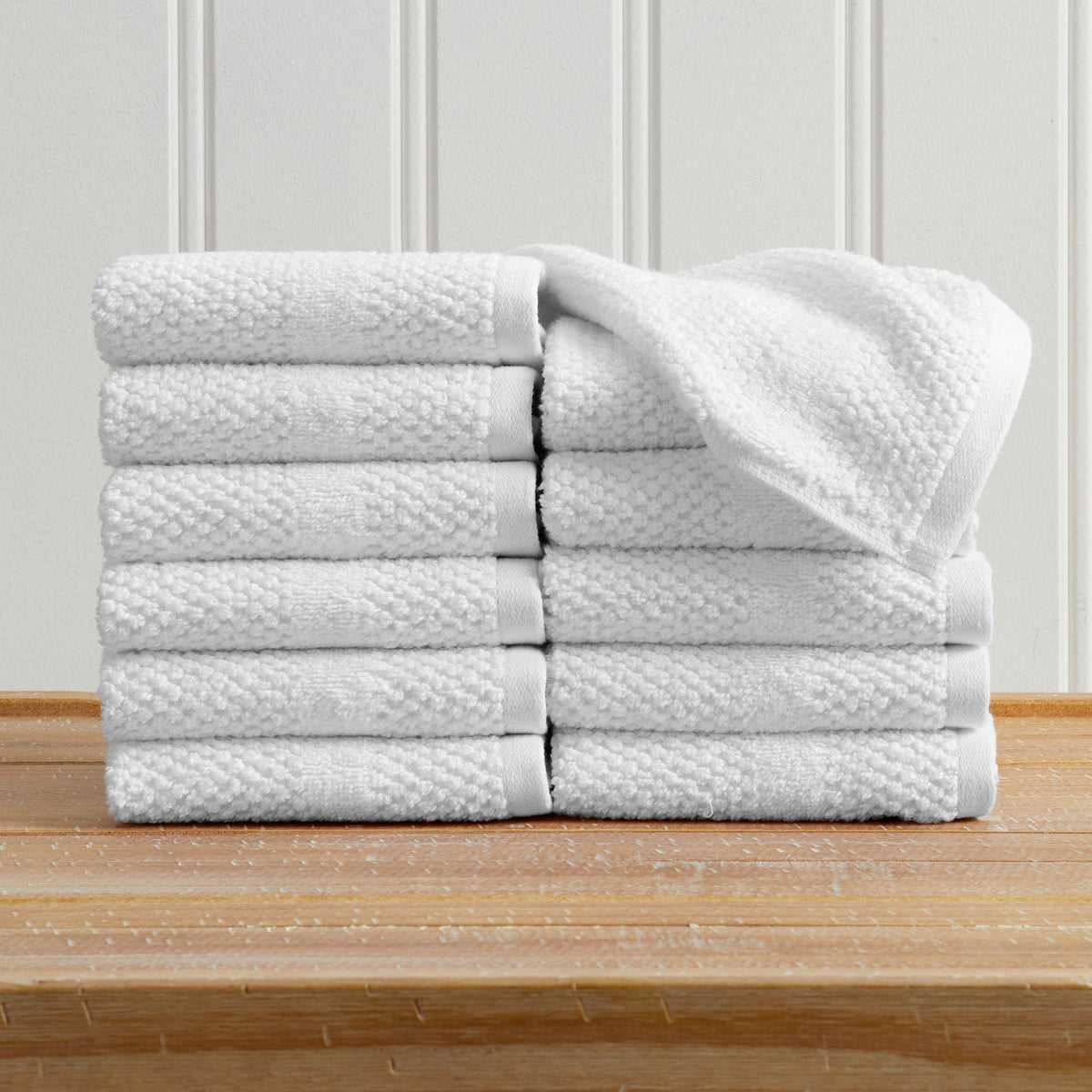 100% Cotton Woven Texture Bath Towel Set – Marbella Collection