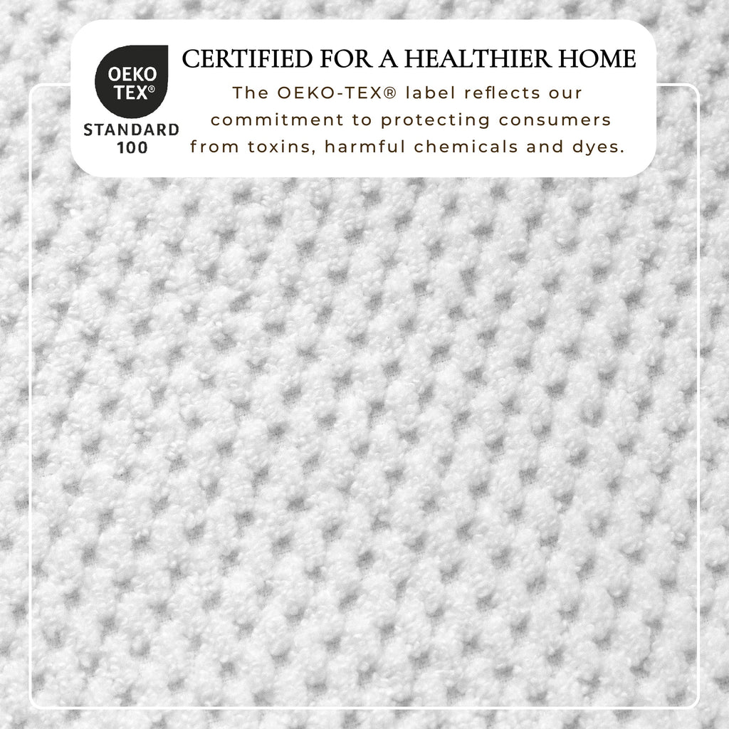 100% Cotton Checkered Jacquard Bath Towel Set – Giuliana Collection