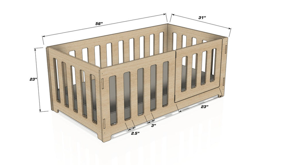 AVA – Floor Bed 21in Sides