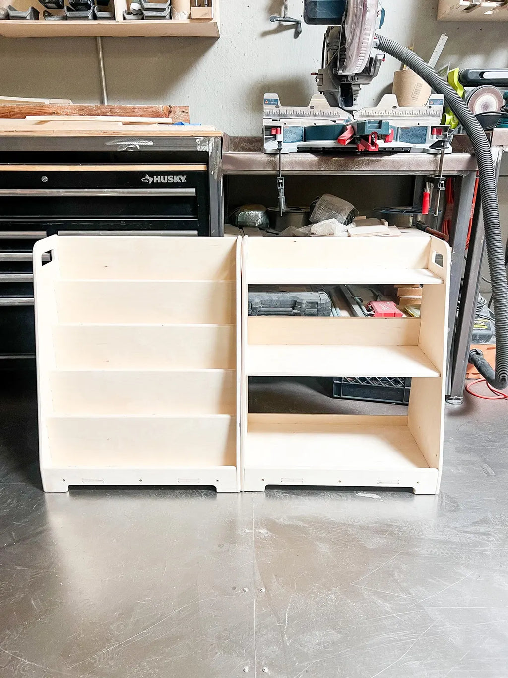 LORI – Bookshelf + Toy Shelf Set