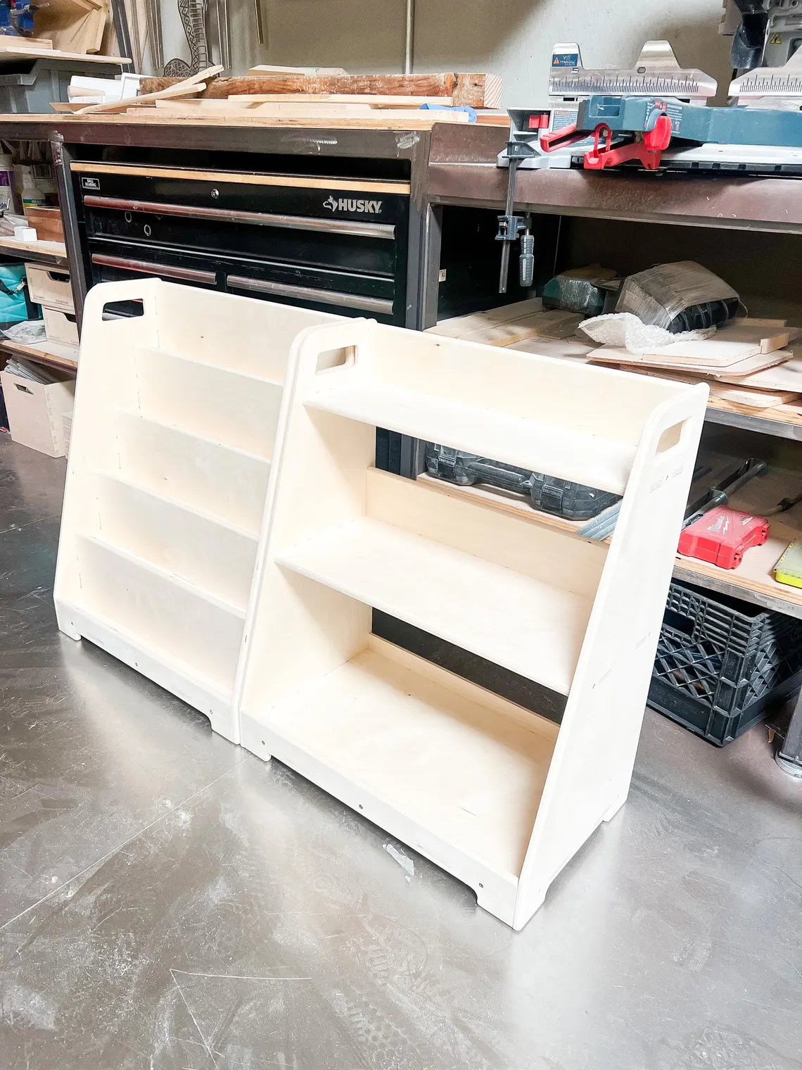 LORI – Bookshelf + Toy Shelf Set