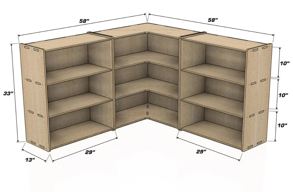 JARED BUNDLE – Corner Shelf Unit